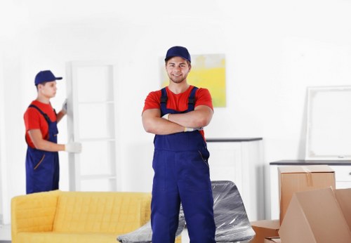 Moving team assisting a home relocation in South Kensington
