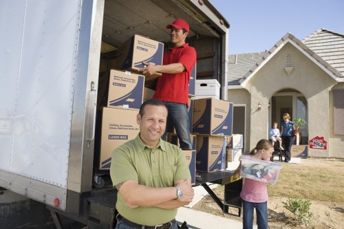 Moving van support for homes and businesses in South Kensington