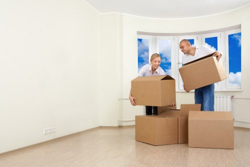 Careful loading of furniture for a South Kensington home or office move