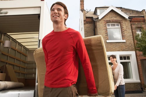 Careful handling of furniture during South Kensington removals