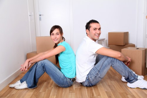 Local moving van prepared for a South Kensington residential or office relocation