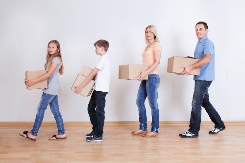 Loading furniture for a flat move near South Kensington